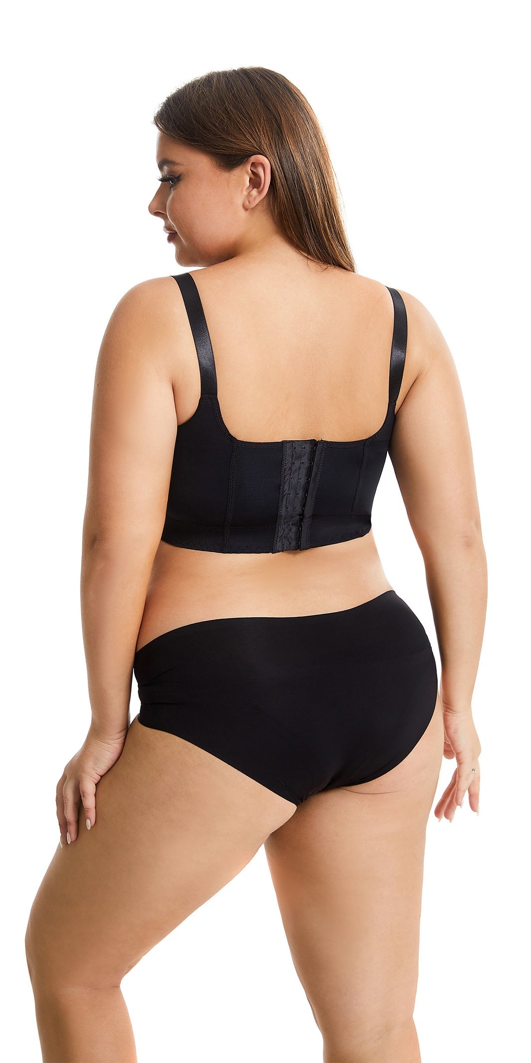 Plus Size Thin Back Lingerie With Steel Ring Bra