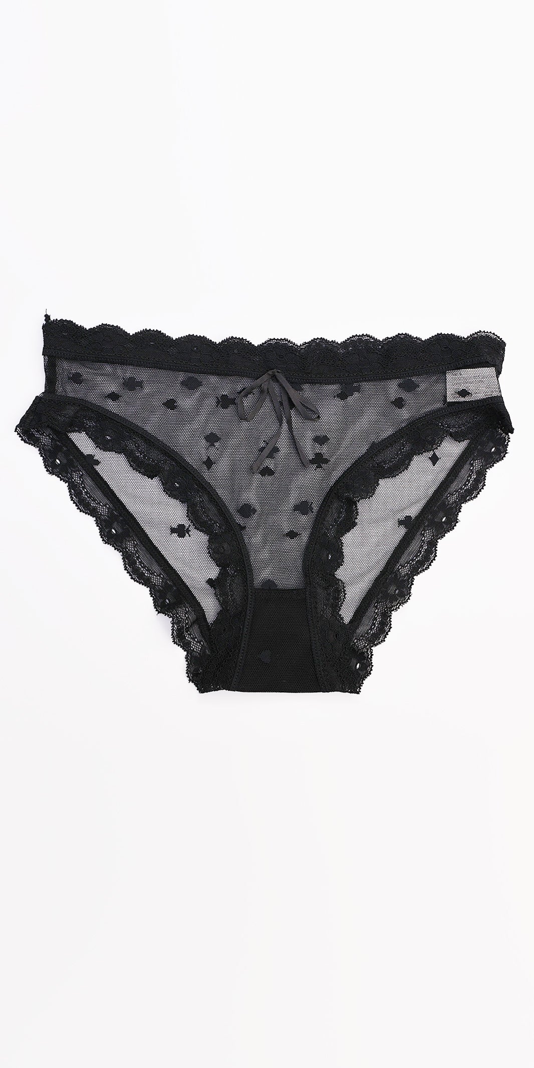 Sexy Lace Cotton Speed Dry Mid Waist Panties