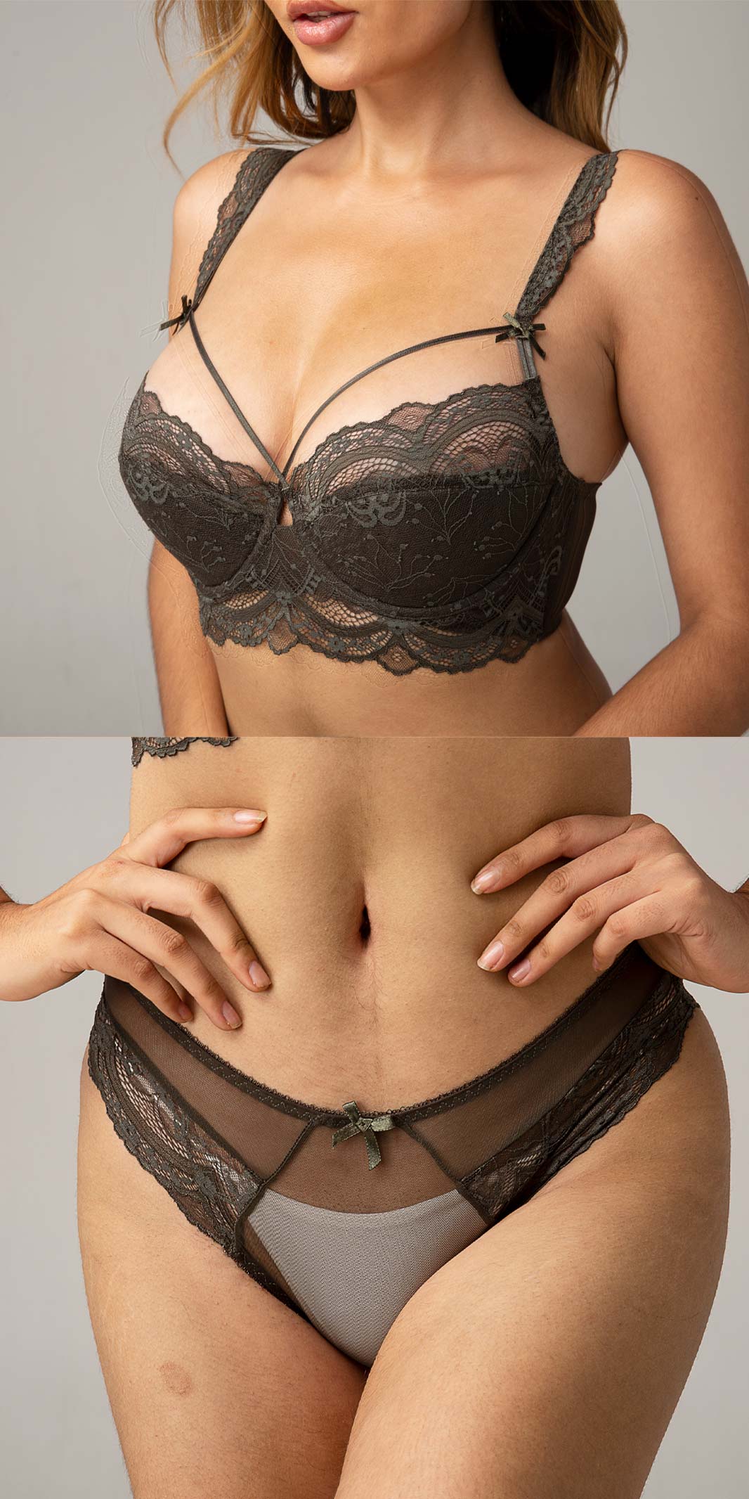 Sexy Style Lace Balconette Bra（Buy a bra and get a panty）
