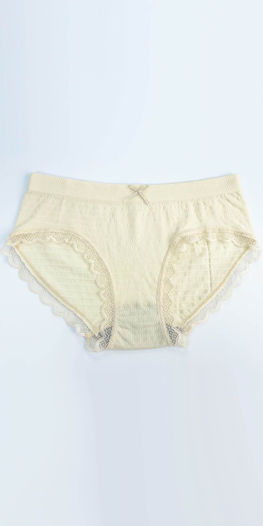 Cotton Graphene Antibacterial Breathable Mid-Rise Lace Trimmed Panties