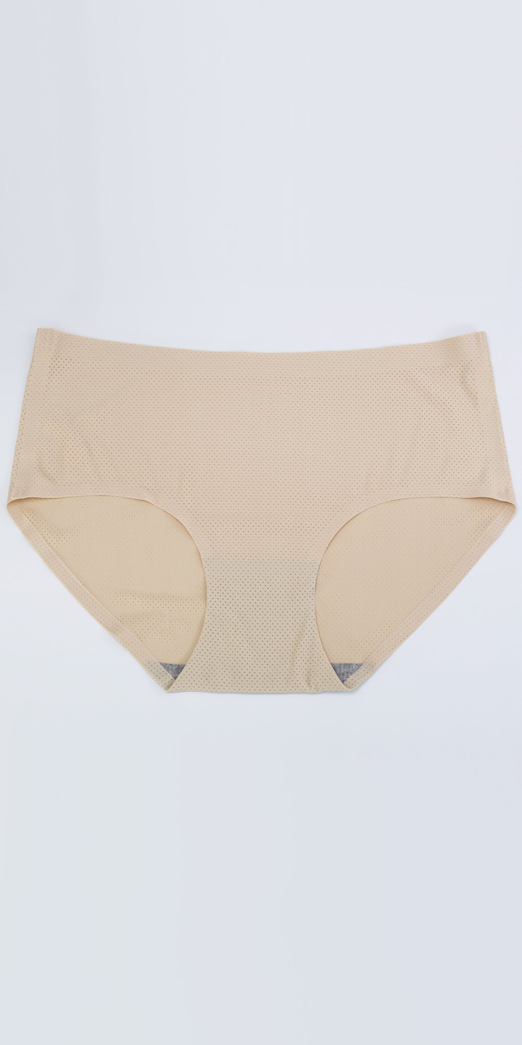 One Piece Seamless Ice Silk Mesh Antibacterial Cotton Crotch Panties