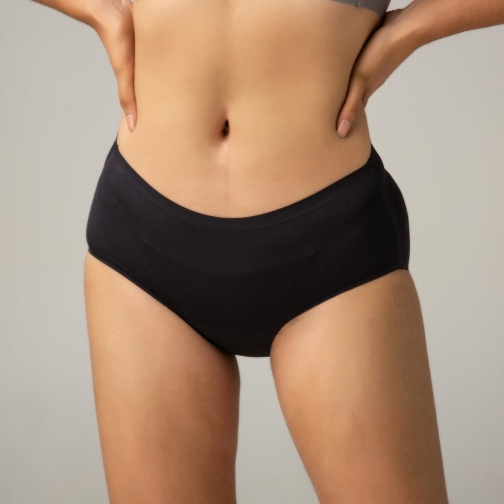LightXome Menstrual Period Panties Leak-Proof Organic Cotton Protective Mid Waist Briefs Underwear - LightXome