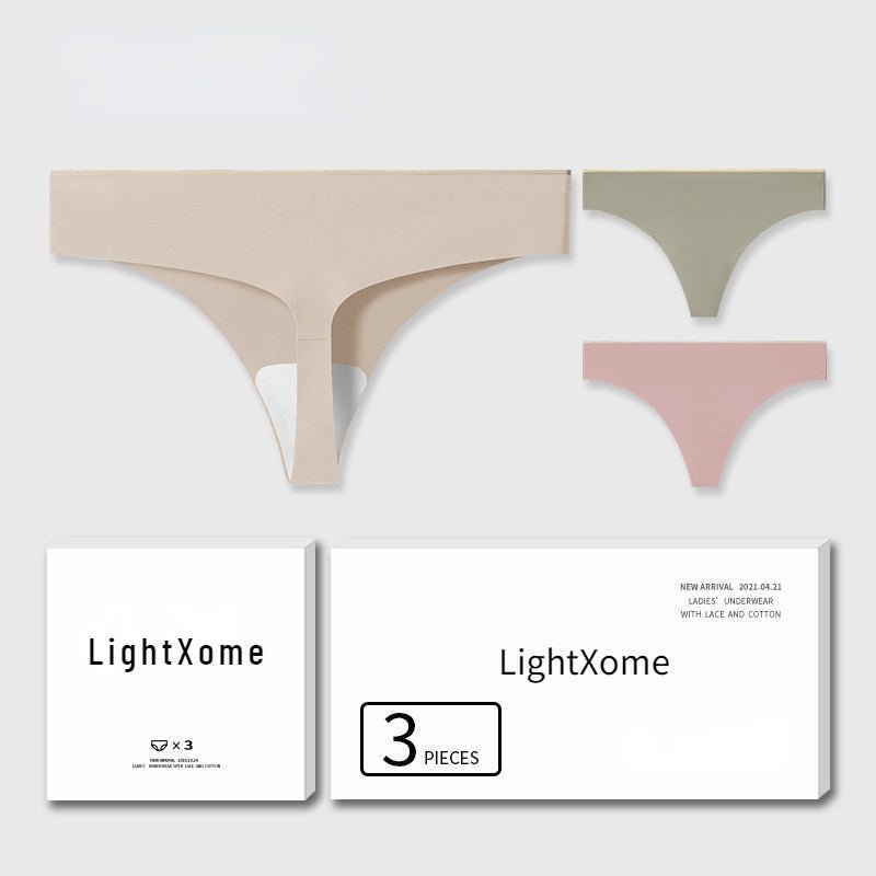 LightXome Seamless Ice Silk Sexy Triangle Panties - LightXome